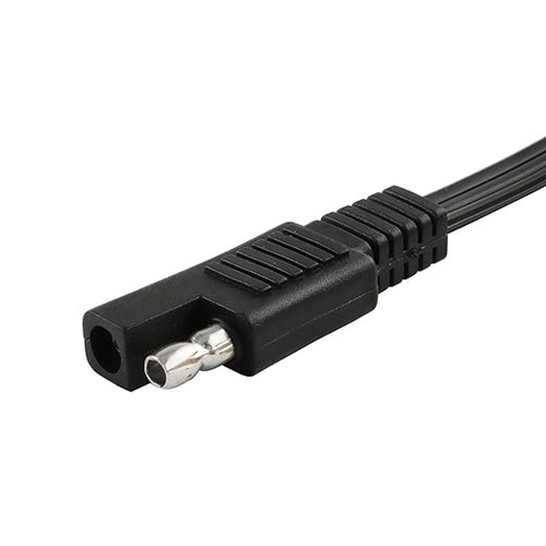 Cable coaxial hembra SAE a DC 5521 20 AWG para adaptador de ropa térmica de motocicleta - Imagen 2 de 3