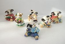 Lot of 6 Enesco MERRY MOO MOO Figurines! 1994...