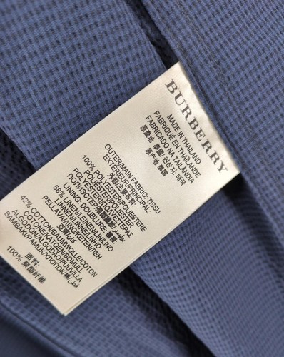 Burberry trench coat XL IT 54 44" petto blu navy giacca leggera - Foto 8 di 9