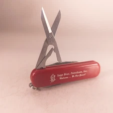 Swiss Army Knife Wenger Esquire Red 65mm Pocket Knife SAPP BROS. PETROLEUM Logo