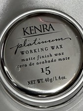 Kenra Professional Platinum Working Wax 15 1.4 oz NEW Matte Finish Satin Sealed