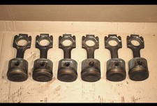 GENUINE BMW E21 E30 E34 M20B20 ENGINE CRANKSHAFT CONNECTING ROD & PISTON X6 OEM