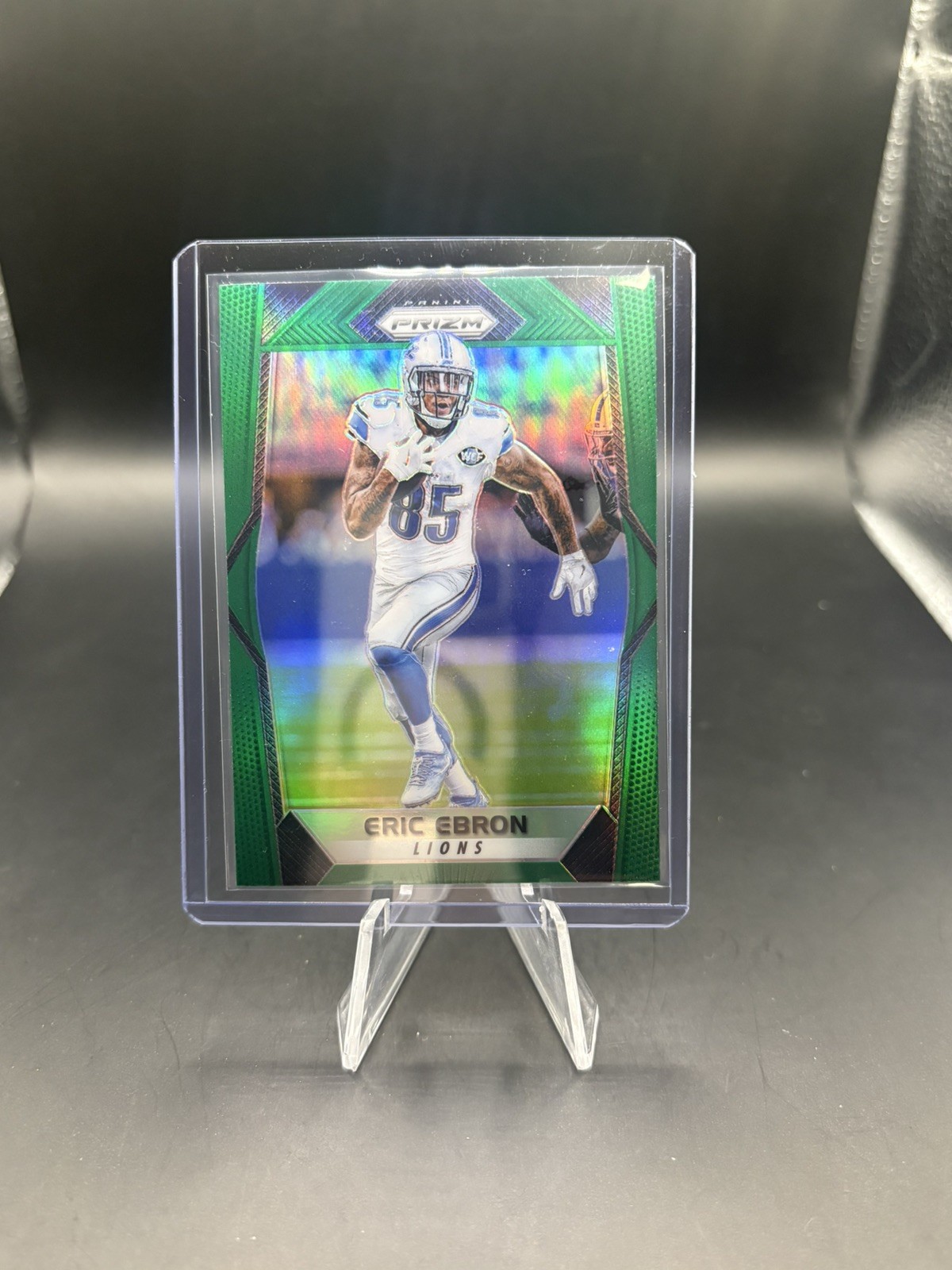 Eric Ebron 2017 Panini Prizm Green Prizm SP #2 Detroit Lions
