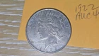 1922 Peace Silver Dollar $1 Coin - Peace $1 Silver Dollar,  auc49 vg