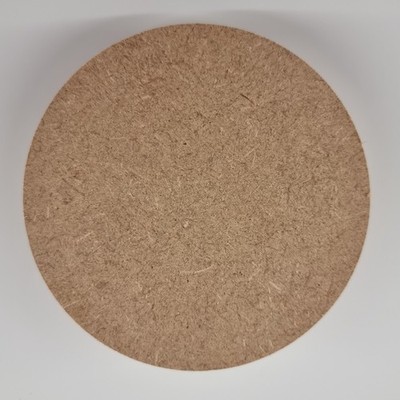 18mm Wooden MDF Circle Square Top Edge 10cm(100mm) Disk Blank Craft Shape