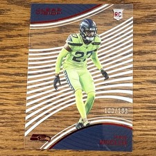 2022 Panini Chronicles - Clear Vision Rookies Tariq Woolen #CVR-22 Red /199 (RC)