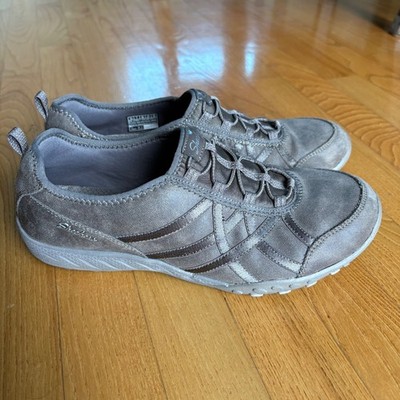 Skechers Womens Breathe-Easy Shoes Days End Walking Brown Dark Taupe Size 10