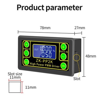 Einstellbar für PWM Controller für LED Helligkeit und Motordrehzahlregelung