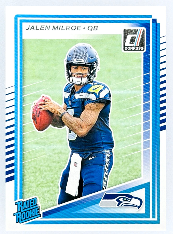 2025 Donruss Football JALEN MILROE #307 Rated Rookie Base - Seattle Seahawks