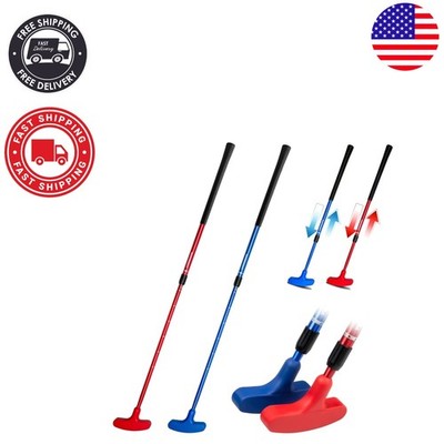 Elevate Your Game: Two-Way Adjustable Junior Golf Putters - 2 Pack Red & Blue