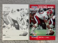 (2) 1990 Pro Set KENT HULL Black White Color Progression Rare Error Cards #345