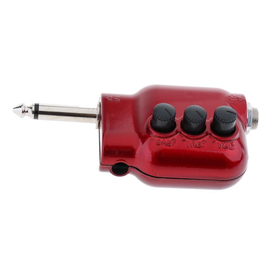EQ Guitare Préampli Égaliseur Rouge