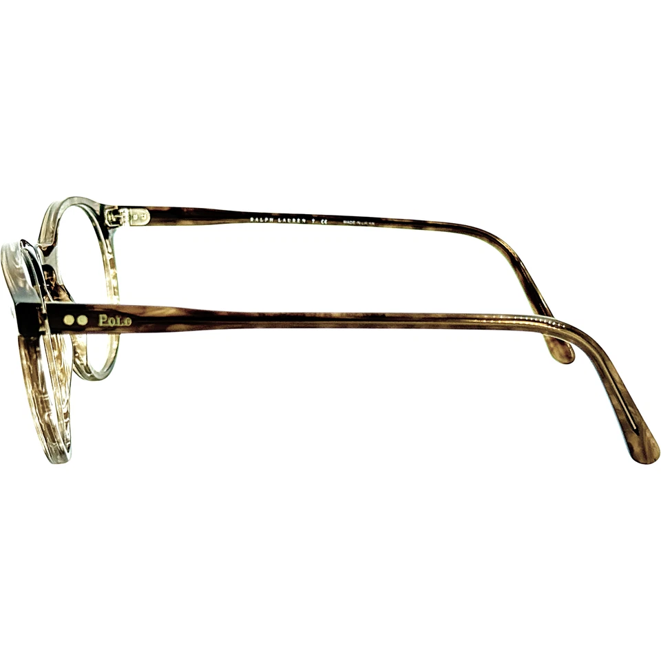 Marco de gafas de plástico Ralph Lauren Polo PH2083 para hombre 5822 a rayas marrón 50-20 Foto 4 de 4