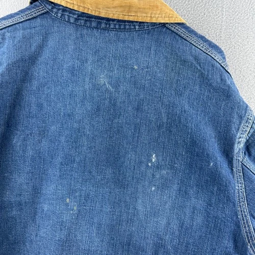 Vintage Lee Jelt Denim Chore Coat Mens 42 Reg  70s Blanket Lined Jacket image 11