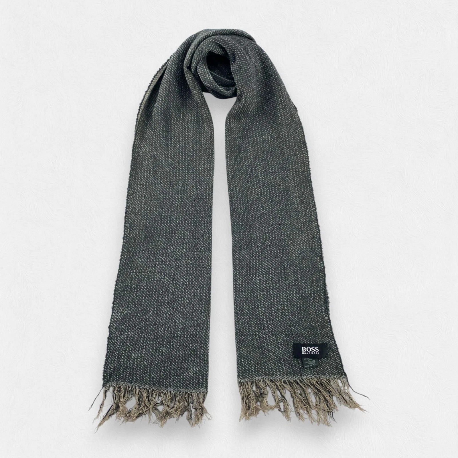 Hugo Boss Scarf Muffler Wrap Scarf Wool Unisex Scarves