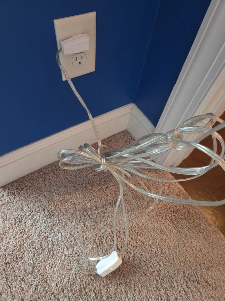 Lámpara Colgante Carrusel Macramé Vintage Años 70 con Cerámica Caballos Rosa/Crema. ¡FUNCIONA! Foto 3 de 4