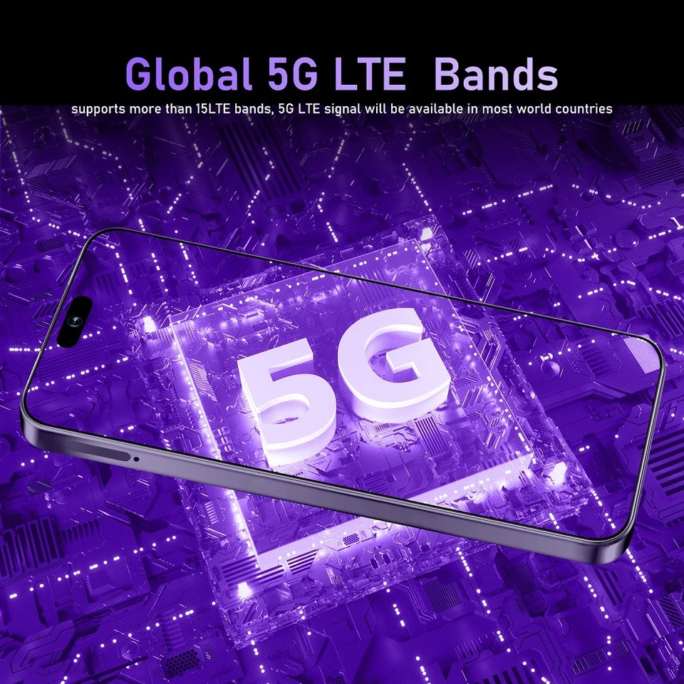 Smartphone 2025 i16 Pro Max 5G Desbloqueado 8+256GB Android 14 Doble SIM Teléfono Móvil Foto 3 de 4