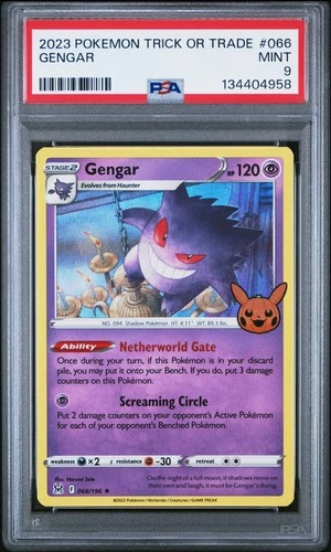 2023 POKEMON TRICK OR TRADE #066 GENGAR PSA 9