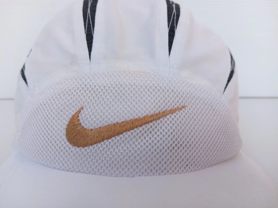 NIKE 6 панели попутный ветер DRI-FIT крышка шляпа 2 цвета белый черный вкладка коричневый свуш сетки - Изображение 2 из 4