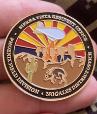DEA Sierra Vista Phoenix Arizona AZ DOJ ATF Drug Agent Police Challenge Coin