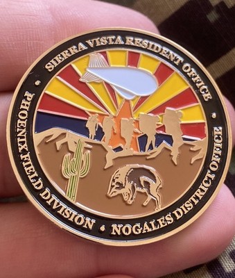 DEA Sierra Vista Phoenix Arizona AZ DOJ ATF Drug Agent Police Challenge  Coin