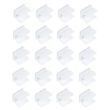 100Pcs Whiteboard Pen Clips Plastic Adhesive Pen Holders Pen Clamps White