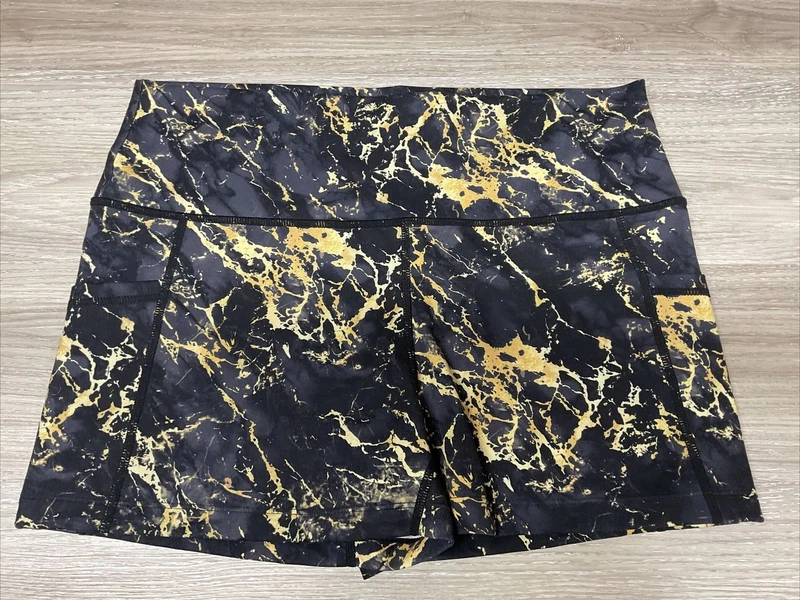 constantly-varied-gear gold marbled shorts