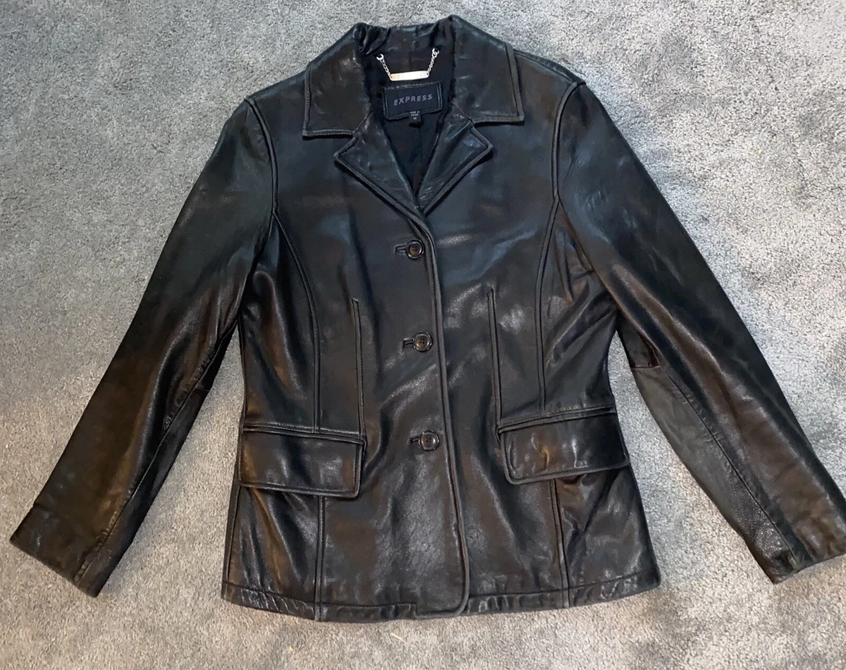 Express leather jacket cheap