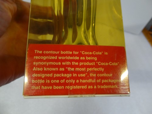 Vintage Coca-Cola Coke Gold Plated Christmas 1994 Commemorative Bottle New NIB - Picture 10 of 10