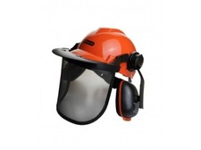 Chainsaw Safety Helmet Metal Mesh Full Visor Forestry