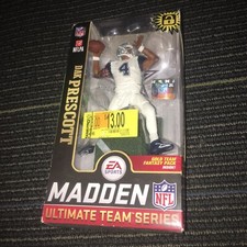 Dallas Cowboys Dak Prescott Madden 19 NFL Team Series 1 Mcfarlane White Variant