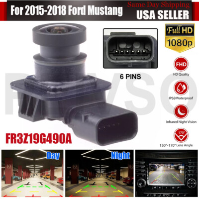 NEW Rear View Back Up Safety Camera For 2015-2020 Ford Mustang FR3Z-19G490-A BLK
