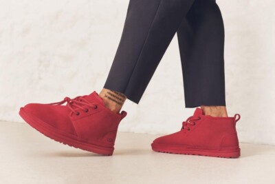 NEW UGG Mens Neumel Chukka Ankle Boot - 3236 - Samba Red Suede - 13 US