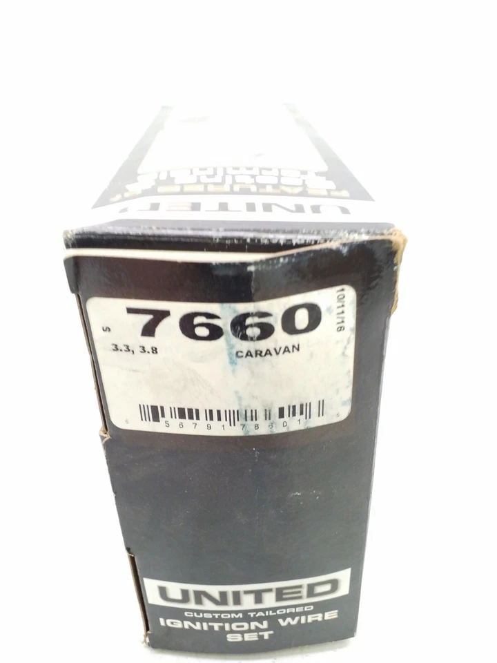 Juego de cables de encendido 7660 United 7 mm negro Dodge Caravan 3.3 3.8 Foto 2 de 2