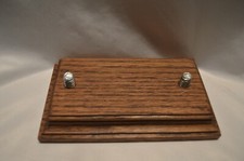 Handmade American Red Oak 2 Beer Tap Handle Display for Bar