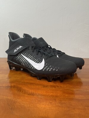 Nike Alpha Menace Pro 2 P Black Football Cleats BV3951-001 Mens Size WIDE 14