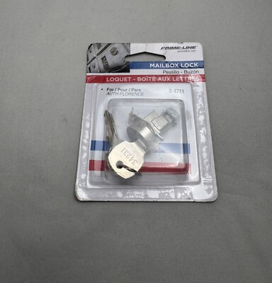Prime-Line S 4711 5 Pin Steel Mailbox Lock with Counter Clockwise Rotation - New