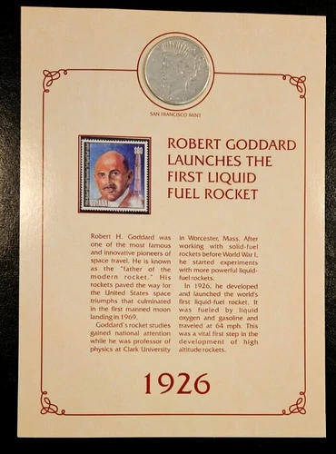 1926 S Peace Silver Dollar Morgan Mint Collector Set, Rare $60 UNC Guyana Stamp