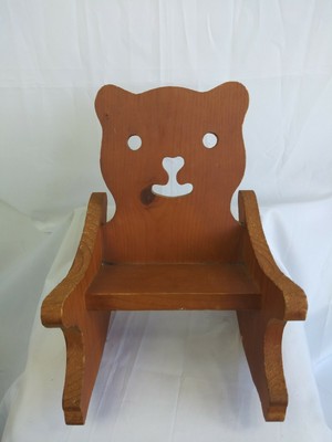 wooden rocking bear