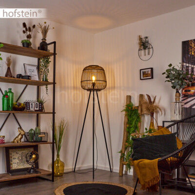 Boho LED Wandleuchte mit Schalter & Makramee Hanfseil