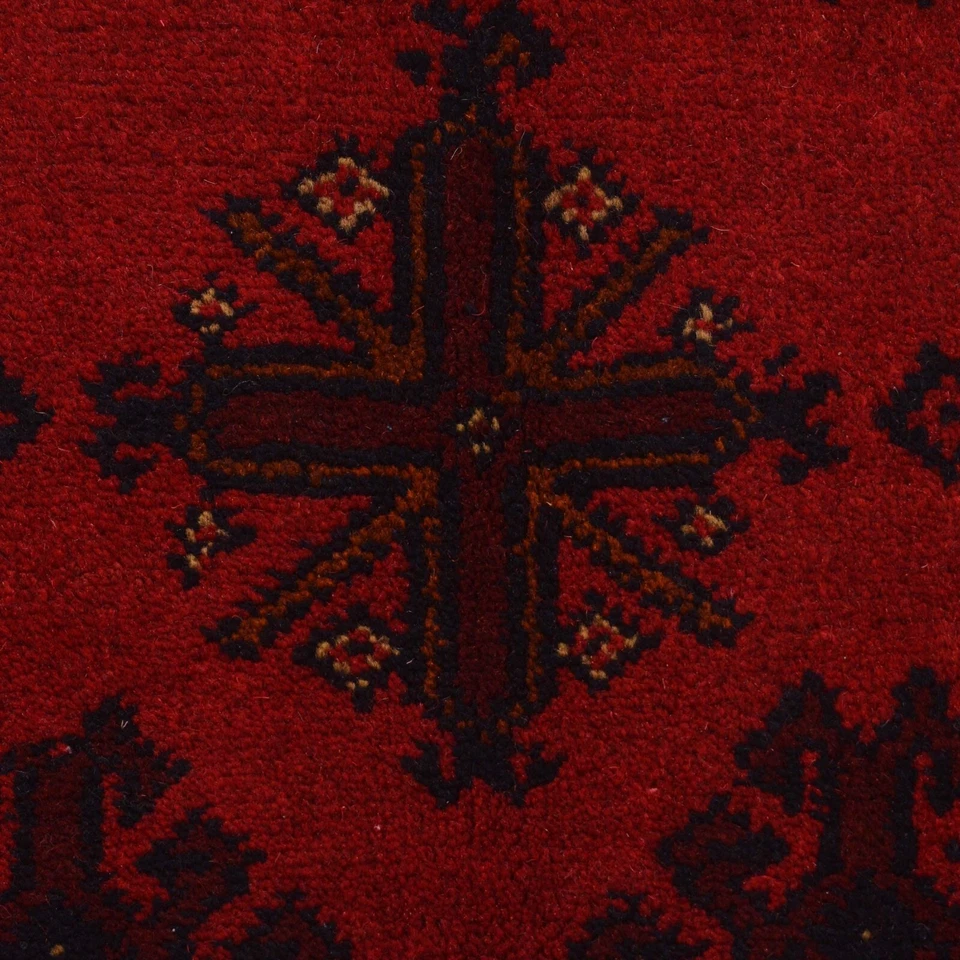 Bedroom Handmade Khal Mohammadi  Tribal Area Carpet (3'4x4'10ft) Red Rug -B30056 - Image 4 of 4