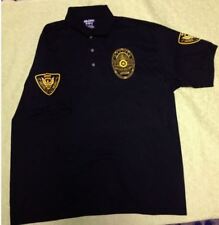 5XL see 350440426704 Polo Shirt  Embroidered SECURITY on Front ONLY Sizes S
