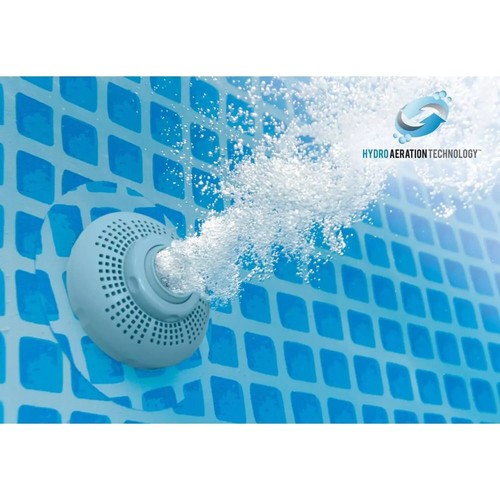 Intex 26384 Piscina Graphite Rotonda 478x124cm, Pompa , Scaletta, Copertura - Foto 5 di 5