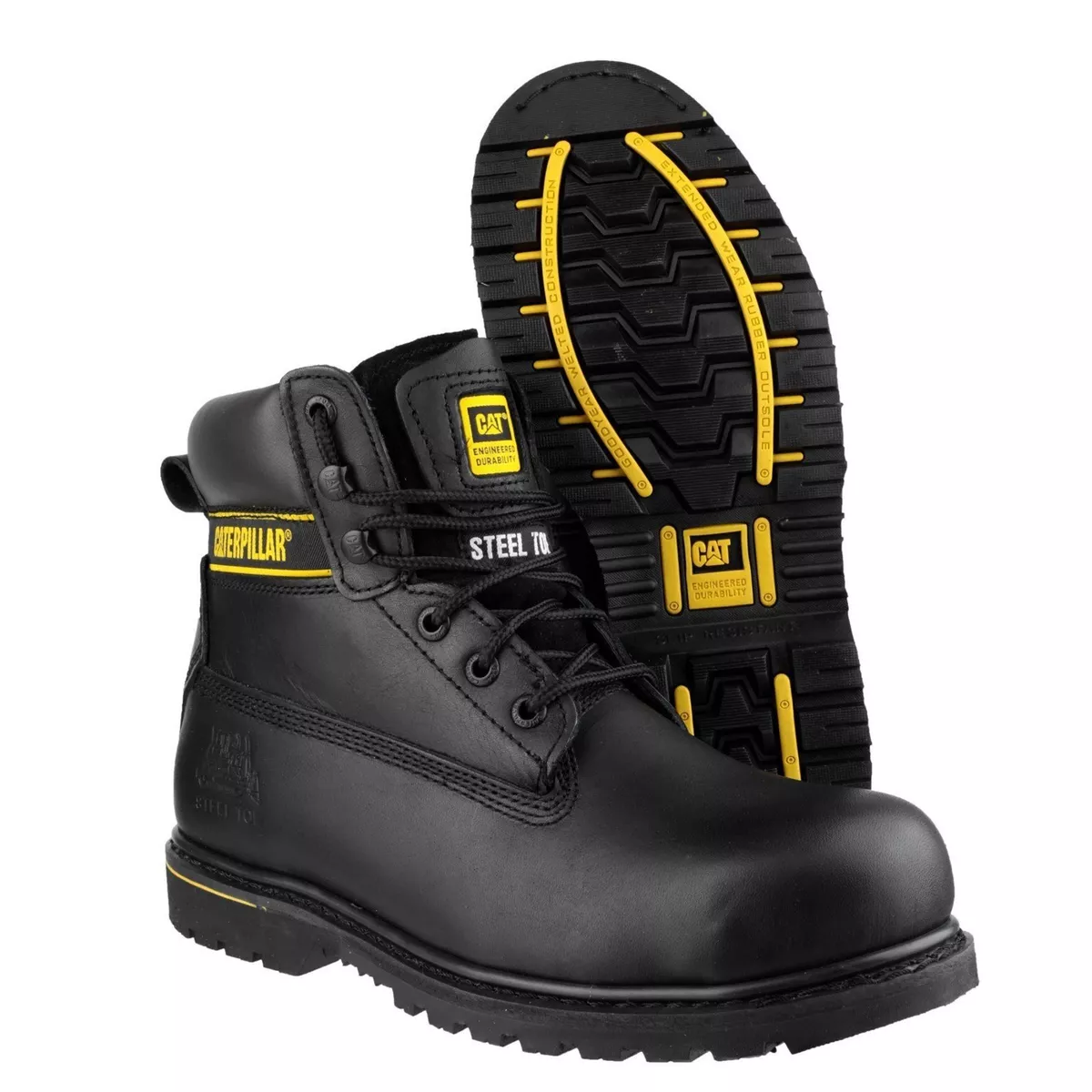 Bottes de sécurité Caterpillar Premier, Homme, Noir, S3