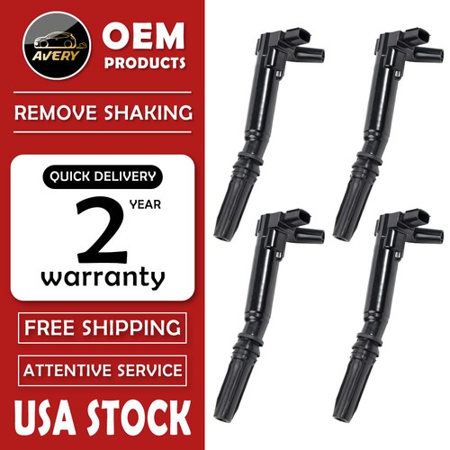 4PCS Driver Side Ignition Coils For Ford F150 F250 F350 Super Duty