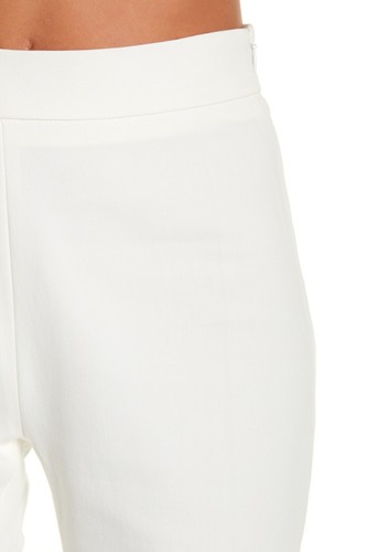 $395 Authentic Rare IRO Women's White Tapered Crop High Rise Trousers pants - Picture 3 of 3