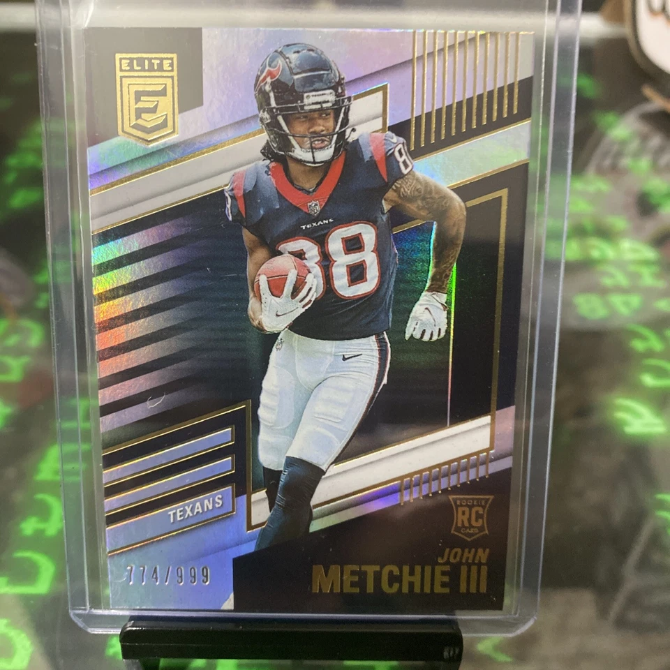 2022 Donruss Elite Football #105 JOHN METCHIE III RC SSP /999 TEXANS - Image 2 of 4