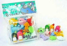 Iwako Eraser Vintage Crab Squid Fish Penguin Dolphin Octopus Panda Frog Animal