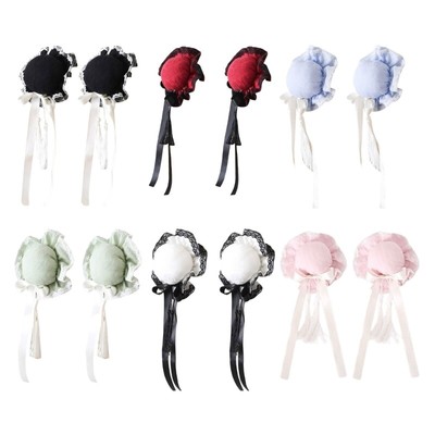 1pair Creative Hair Bun Shape Hairpin Girl Role Play Taking Photo Hair Clip