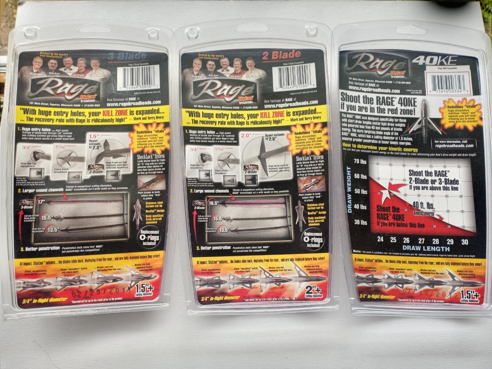 Rage Broadheads Lot (New in Package) eBay